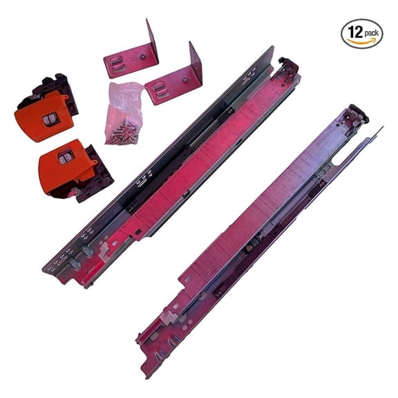 Tandem Drawer Slides 15" with OTION - Full Extension, 100lb Capacity - 563H Series - Pair with Mounting Hardware