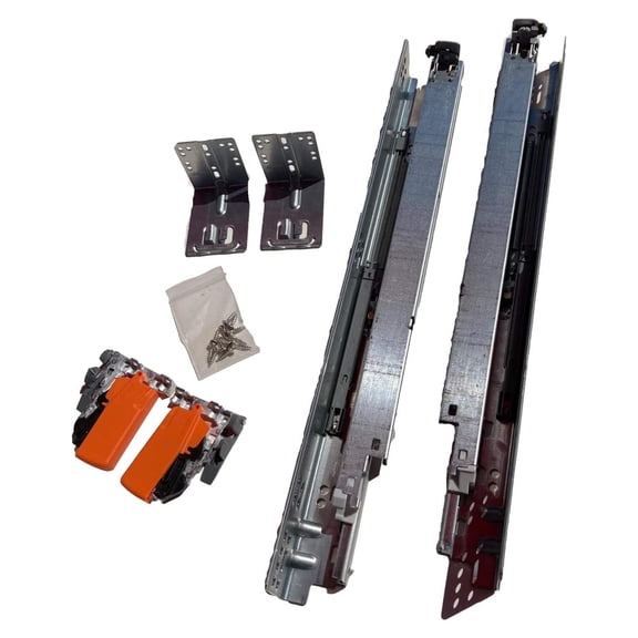 Tandem Plus OTION Drawer Slides Complete Pair, with Runners 563H, Locking Devices, Rear Mounting Brackets and Screws (for face Frame or Frameless Application) 21 Inch
