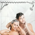 thumbnail image 1 of Tandem Shower Head for Couples with Handheld Filter, Dual Shower Head System Featuring 7 Spray Settings and 360°Rotating Overhead Modes, 1 of 8