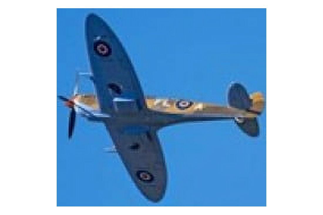 Tandem Supermarine Spitfire Trainer British and allied WWII War Plane Canvas Art - David Wall DanitaDelimont (26 x 18)