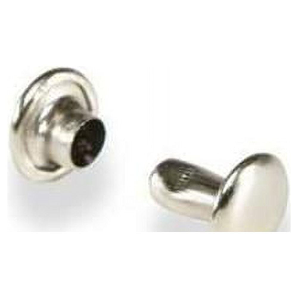 Tandy Leather Double Cap Rivets Large Nickel Plate 100/pk 137512