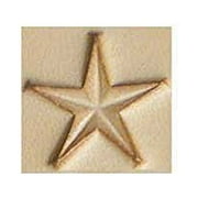 Tandy Leather Z785 Metal Craftool  Outlined Star Stamp 6785-00 1 Each