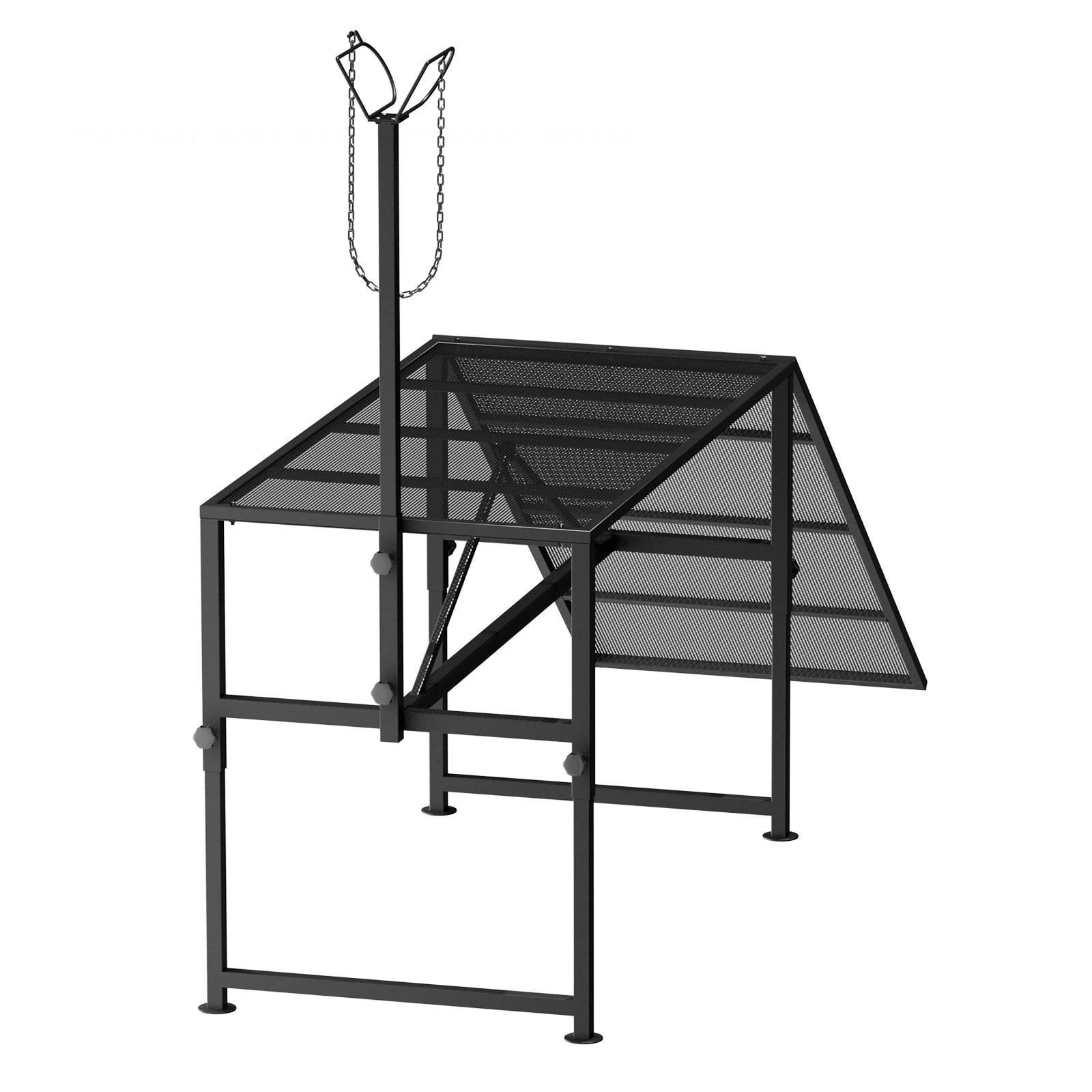 Tanfengu 500 lbs Black Goat Stand with Ramp, Adjustable Height ...