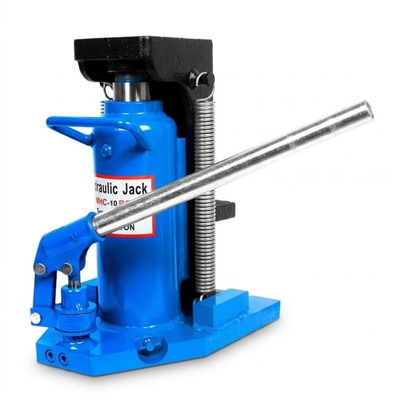 Tanfengu Hydraulic Toe Jack Multi-Purpose, Hydraulic Lifting Jack 10/20 Ton Capacity, Bottle Jack with Spring Return for Vehicle and Machinery Use Blue