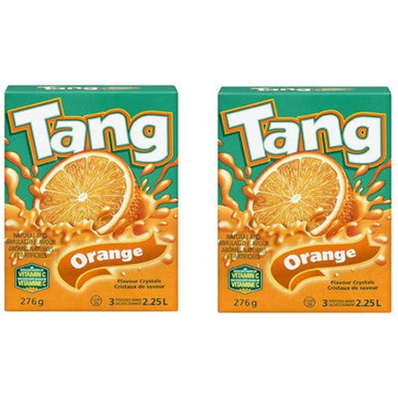 Tang Crystals Orange Juice, 276g/9.7 oz., 2 Pack {Imported from Canada}