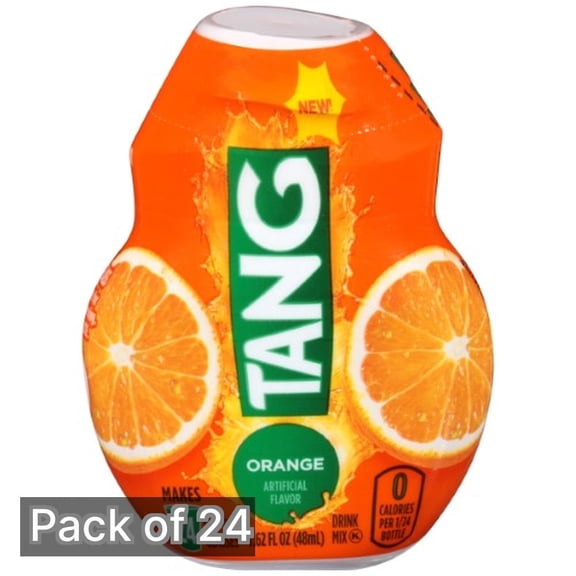Tang Orange Artificially Flavored Liquid Soft Drink Mix, 1.62 fl oz Bottle (Pack of 24)