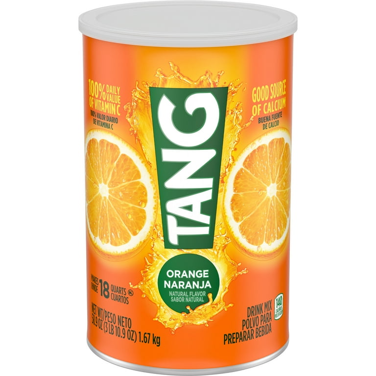 TAN.G Tang Jumbo Orange Drink Mix with Vitamin C, 58.9 oz Canister