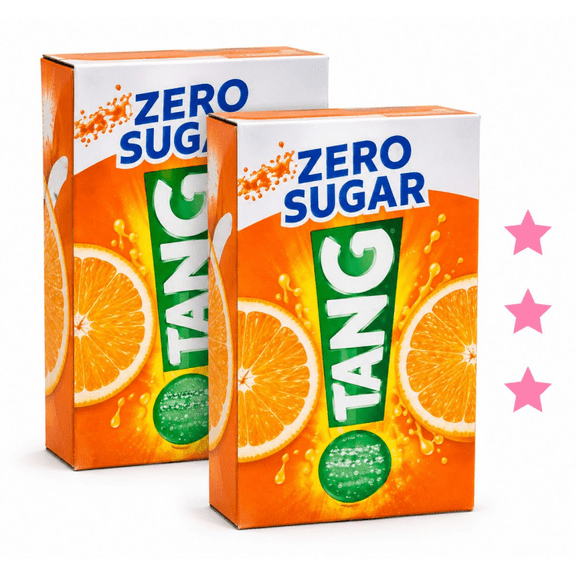 Tang Orange Zero Sugar Drink Mix, Orange Flavor, 2 Pack