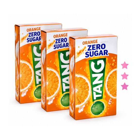Tang Orange Zero Sugar Drink Mix, Orange Flavor, 3 Pack