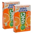 thumbnail image 1 of Tang Orange Zero Sugar On The Go Powdered Drink Mix  Zero Sugar Low-Calorie and Non-Carbonated Water Enhancer Mix Packets for Lunch Picnics Outdoor Beverages 2 Boxes (12 Servings), 1 of 6