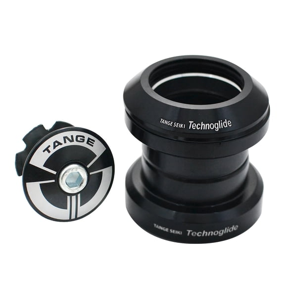 Tange Seiki Technoglide J-27 1-1/8" Threadless MTB Road Headset with Top Cap, Black, #TAST2994