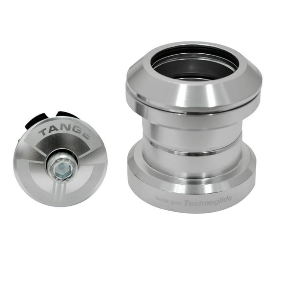 Tange Seiki Technoglide J-27 1-1/8" Threadless MTB Road Headset with Top Cap, Silver, #TAST2995