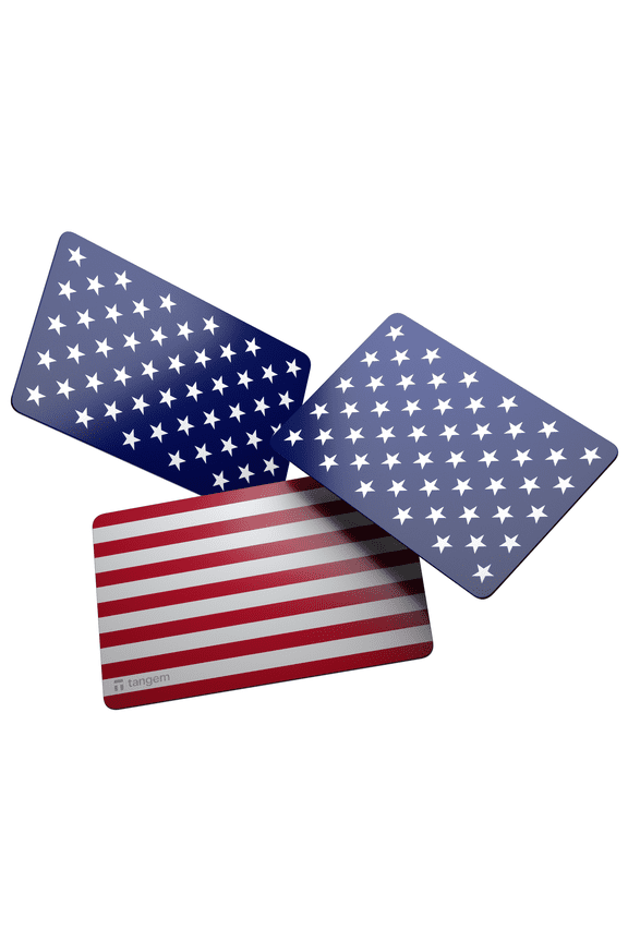 Wallet Pack of 3 - Secure Crypto Wallet - Trusted Cold Storage for Bitcoin, Ethereum, NFT's & More Coins - 100% Offline Hardware Wallet- USA Collection