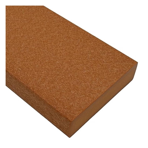 Tangent Lumber - Bright Cedar, 1x6 (0.75" x 5.5"), 36" Length - HDPE Plastic Board for Outdoor Furniture and More