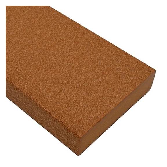 Tangent Lumber - Bright Cedar, 1x6 (0.75" x 5.5"), 72" Length - HDPE Plastic Board for Outdoor Furniture and More