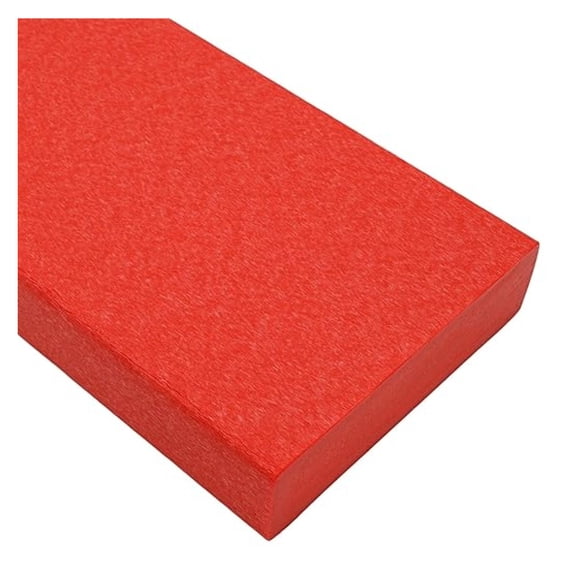 Tangent Lumber - Bright Red, 1x6 (0.75" x 5.5"), 72" Length - HDPE Plastic Board for Outdoor Furniture and More