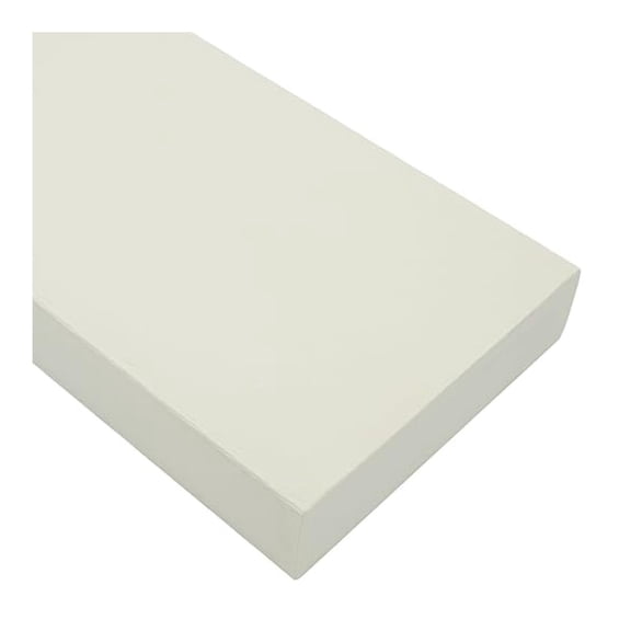 Tangent Lumber - Bright White, 2x6 (1.5" x 5.5"), 36" Length - HDPE Plastic Board for Outdoor Furniture and More