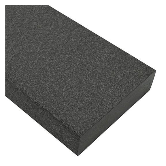 Tangent Lumber - Dark Gray, 2x6 (1.5" x 5.5"), 36" Length - HDPE Plastic Board for Outdoor Furniture and More