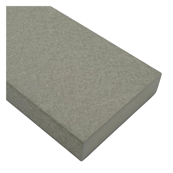 Tangent Lumber - Light Gray, 1x6 (0.75" x 5.5"), 36" Length - HDPE Plastic Board for Outdoor Furniture and More
