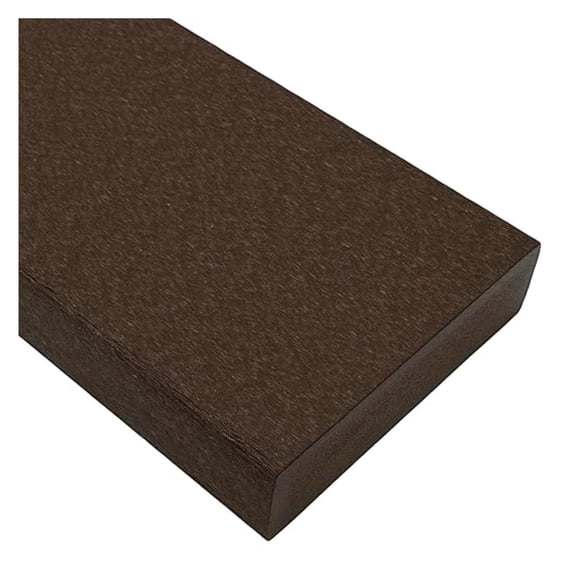 Tangent Lumber - Tudor Brown, 2x6 (1.5" x 5.5"), 36" Length - HDPE Plastic Board for Outdoor Furniture and More
