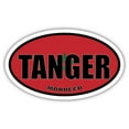 thumbnail image 1 of Tanger Morocco Flag Oval Decal Vinyl Bumper Sticker 3x5 inches, 1 of 3
