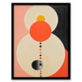 thumbnail image 1 of Tangerine Abstract Dream Orbs Orange Pink Oil Painting Artwork Framed Wall Art Print A4, 1 of 5