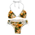 thumbnail image 1 of Tangerine Detachable Sponge Adjustable Strap Bikini Set Two-Pack Swimsuits Swimming Suits Applicable Scenes, 1 of 6