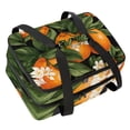 thumbnail image 1 of Tangerine Double Layered Insulated Lunch Bag with Two Compartments, Large Capacity, Hand-Carry Refrigerated Lunch Bags, 7.1x11.4x16.1 Inches, 1 of 6