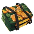 thumbnail image 1 of Tangerine Double Layered Insulated Refrigerated Lunch Bag with Two Compartments, Large Capacity, and Handheld Carry - 7.1x11.4x16.1 Inches, 1 of 6