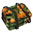 thumbnail image 1 of Tangerine Double Layered Insulated Refrigerated Lunch Bag with Two Compartments, Large Capacity, and Handheld Carry - 7.1x11.4x16.1 Inches, 1 of 6