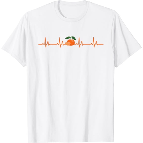 Tangerine Heartbeat Costume Love Mandarin Oranges T-Shirt