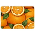 thumbnail image 1 of Tangerine Indoor Carpet Kitchen Rug Office Mat - Polyester Non-Slip Machine Washable, 1 of 6