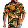 thumbnail image 1 of Tangerine Men's Short Sleeve Button Down Casual Beach Printed Shirts, 1 of 6