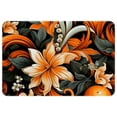 thumbnail image 1 of Tangerine Non-Slip Polyester Door Rugs, Kitchen Rug, Chair Mat - Machine Washable Area Floor Carpet, 1 of 6