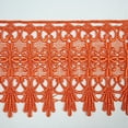 thumbnail image 1 of Tangerine Orange 5/8”~5-1/8” Embroidered Floral Venice Lace Trim Guipure By Yard (17823 (4.75")), 1 of 2