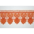 thumbnail image 1 of Tangerine Orange 5/8”~5-1/8” Embroidered Floral Venice Lace Trim Guipure By Yard (UB204 (1.75")), 1 of 2
