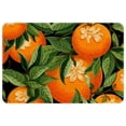 thumbnail image 1 of Tangerine Polyester Non-Slip Indoor Carpet Kitchen Mat - Machine Washable Door Rug Chair Mat, 1 of 6