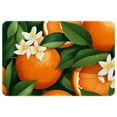 thumbnail image 1 of Tangerine Polyester Non-Slip Machine Washable Door Rug Game Mat Kitchen Rug Office Rugs, 1 of 1