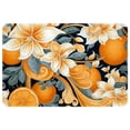 thumbnail image 1 of Tangerine Polyester Non-Slip Machine Washable Door Rug Game Mat Kitchen Rug Office Rugs, 1 of 6