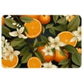 thumbnail image 1 of Tangerine Polyester Non-Slip Office Chair Mat Bath Rugs Floor Rugs Machine Washable, 1 of 6