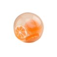 thumbnail image 1 of Tangerine Squishy Ball Toy with Fruit Slice Design, 2.36 Inch, Orange, for Relaxation, 1 of 3