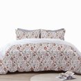 thumbnail image 1 of The Tangerine Store 3-Piece Linen Cotton Mix Duvet Cover Set 88x90 inches - Queen Size, Maria Crewel Embroidery - Zip Closure, 4 Corner Ties, Pre-Washed Fabric, 1 of 2