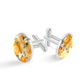 thumbnail image 1 of Tangerine Stylish Stainless Steel Cufflinks Set for Men – for Dress Shirts and Suits – Ideal for Formal Events, 1 of 6