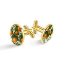 thumbnail image 1 of Tangerine Stylish Stainless Steel Shirt Cufflinks - for Dress Shirts and Suits - Versatile for Any Occasion, 1 of 6