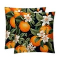 thumbnail image 1 of Tangerine Velvet Throw Pillow Covers Set of 2 | Unique Patterns in 16x16, 18x18, 20x20 Inches |for Home Decor and Gifts | Includes Pillow Inserts | Throw Pillow Inserts Included, 1 of 6