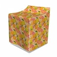 thumbnail image 1 of Tangerine Washer Cover, Cartoon Design Fresh Tasty Whole and Halved Citrus Fruits Repetitive Pattern, Decorative Accent for Laundromats, 29" x 28" x 40", Multicolor, by Ambesonne, 1 of 3
