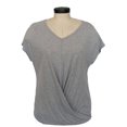 thumbnail image 1 of Tangerine Womens Size 2X-Large Twisted Front Top, Grey, 1 of 2