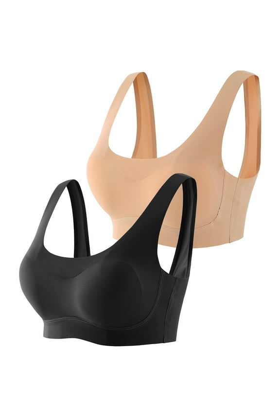 2 Pieces Women's Bra Compression High Support Bra For Women's Every Day Wear Exercise And Offers Back Support Maternity Strapless Bra
