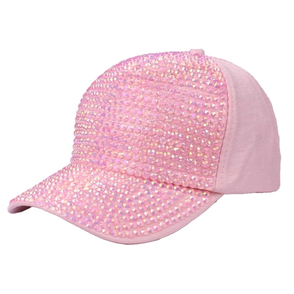Tanghaowl Baseball Cap Women Women's Fashion Rhinestone Summer Baseball Cap Trendy Sun Hat For Outdoor Activities Men's Mesh Hats