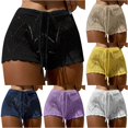 thumbnail image 1 of Tanghaowl Bikini Cover Up, Women Knitted Blouse Swimsuit Cover Ups Super Shorts Beach Tunic Bikini Top Wrap Skirt Coverup Black M, 1 of 5
